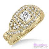Diamond Engagement Ring LM-1134-YG 7/8 Carat
